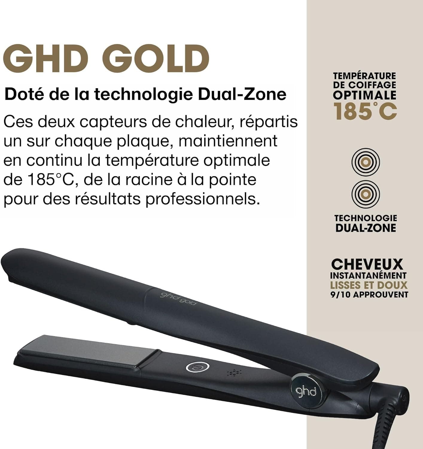 Fer à lisser professionnel Gold